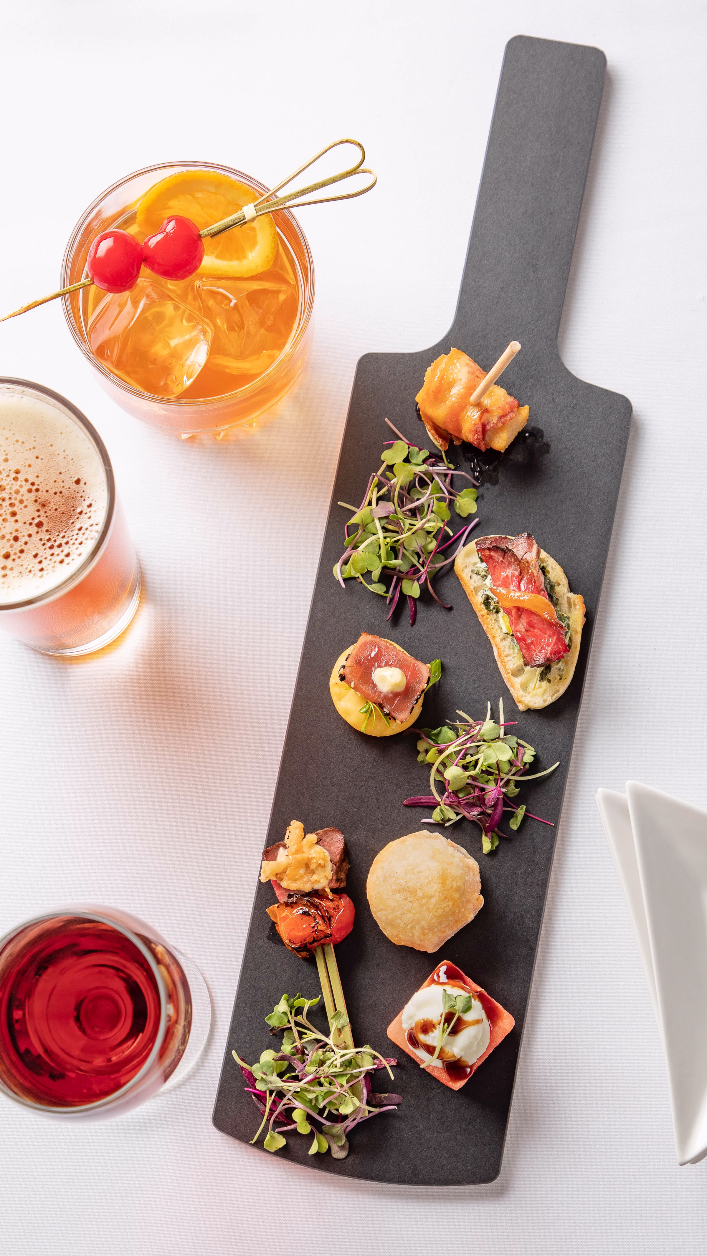 Menu items from Zilli Hospitality Group. Photo by Kevin J. Miyazaki