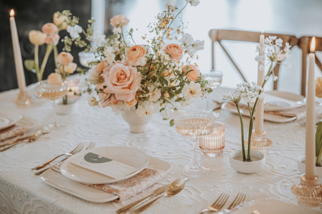 Pretty in Peach: A Softly Spoken Statement of Modern Wedding Luxury
