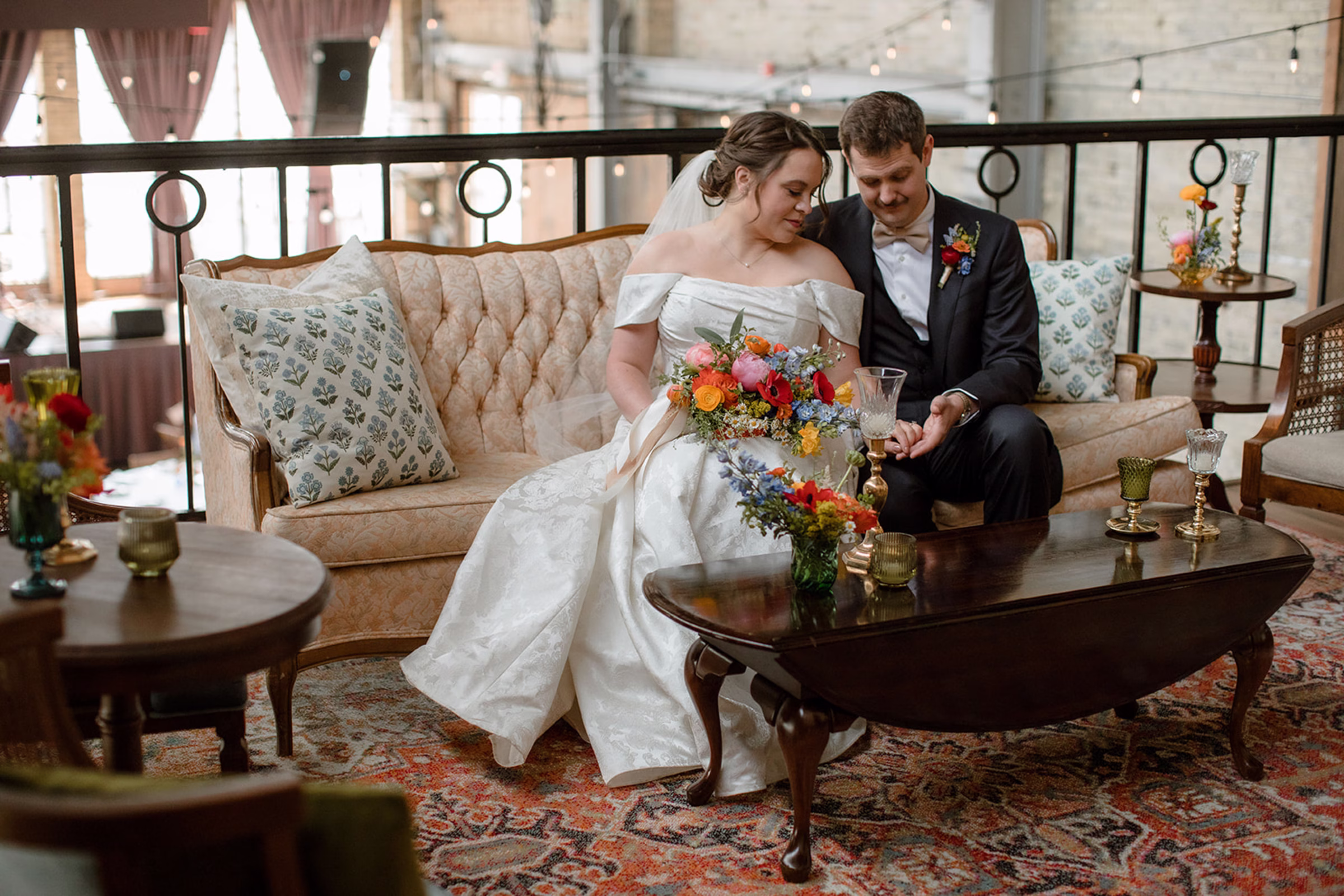 Love in Harmony: Erika & Shannon’s Bold, Wildflower Wedding at the Cooperage
