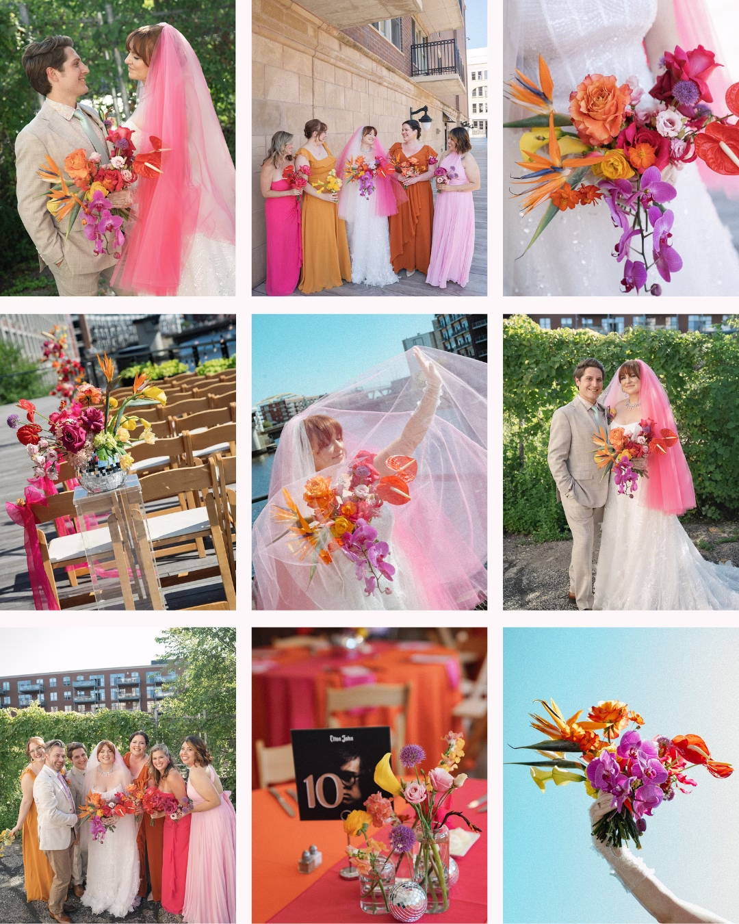 8 Summer Color Palettes from Real Wisconsin Weddings