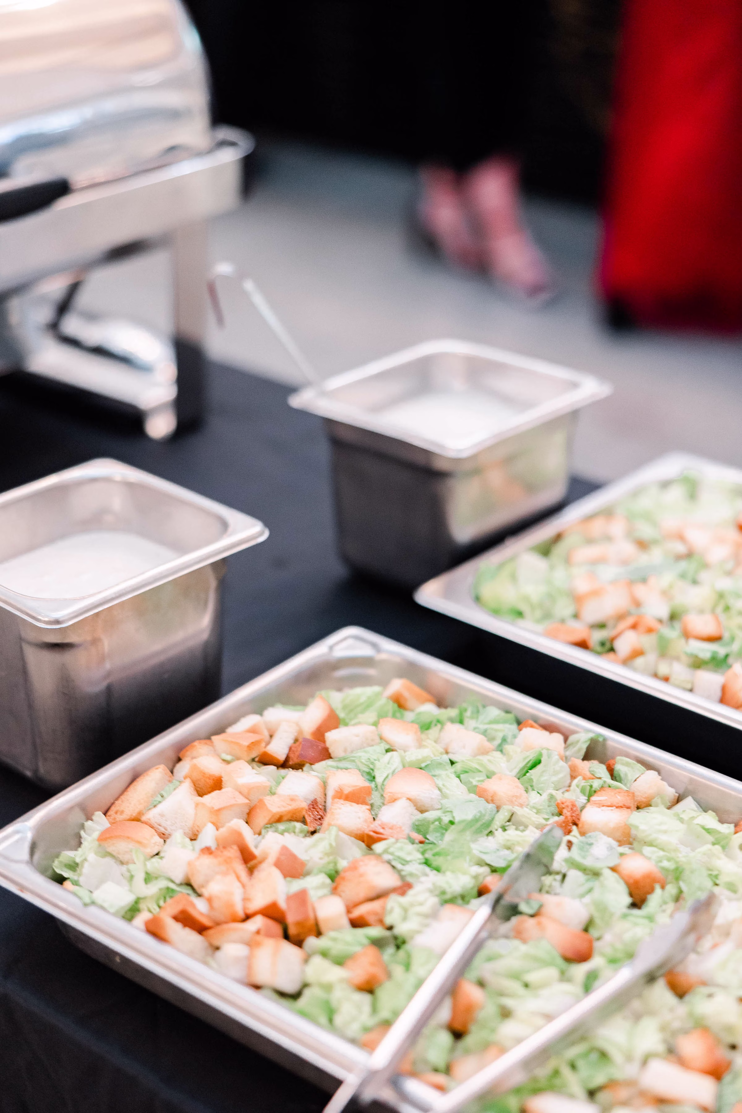 Wedding Dinner buffet salads all catered by Prime Minister Catering